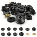 116Pcs flat and beveled faucet washer and brass faucet screw combination for various quick-opening faucet spool wear washer Qme 116PCS