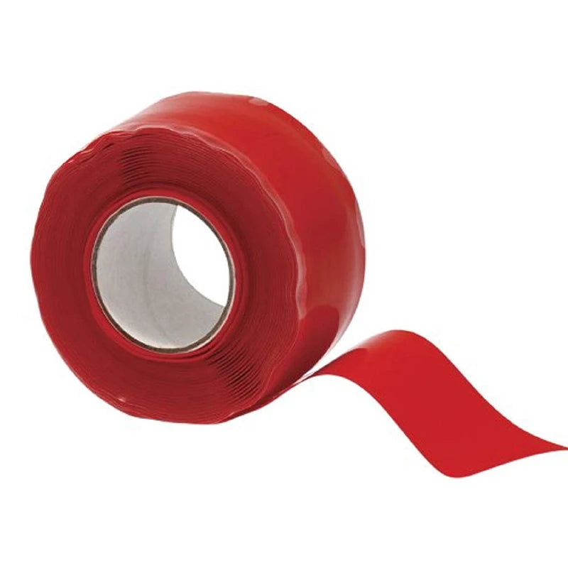 300cm Pipe Stop Leaks Repair Tape Self-Fusing Silicone Rubber Waterproof Insulation Super Strong Adhesive Stretchable Duct Tapes Qme Red 3M 25mm|China Mainland