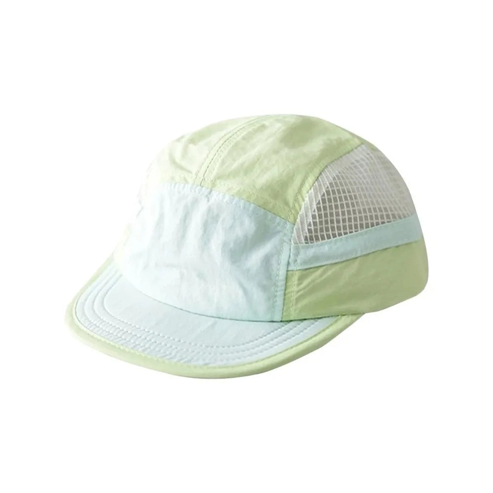 Casual Matching Baseball Cap Quick-drying Flat-brimmed Men's Summer Qme Light Green