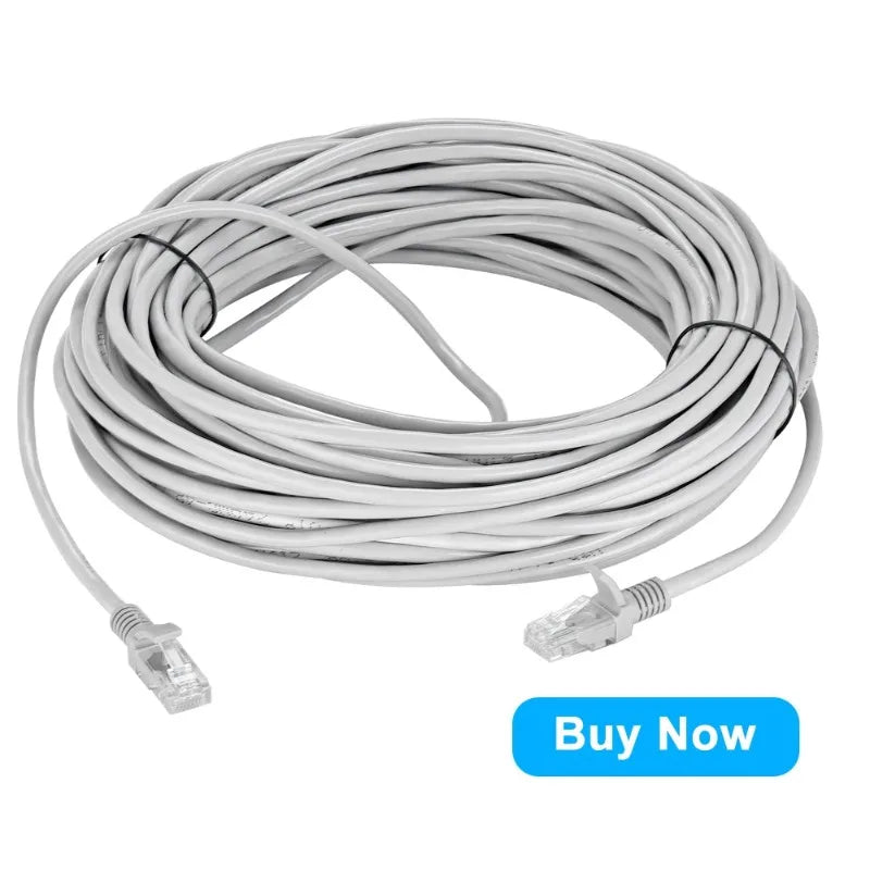 1PCS HD Surveillance Camera Cable RJ45 Ethernet DC Power Integrated Thickened Monitoring Tail Cable Qme