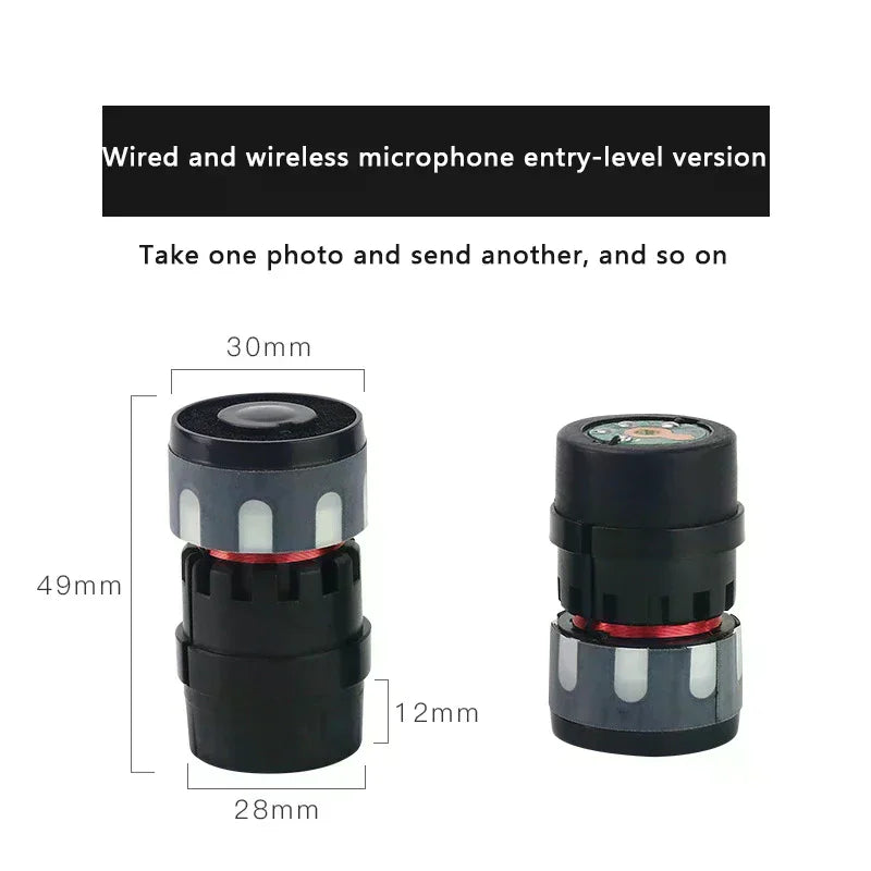 Microphone DIY Accessories Wired Head Core Unidirectional Fidelity Qme
