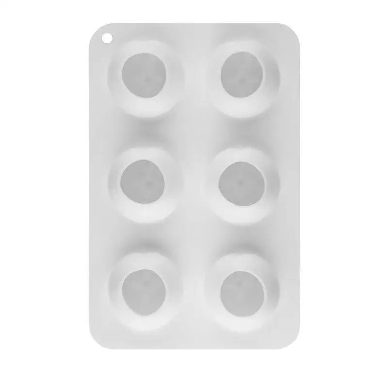 6 Cavity Peach Silicone Cake Baking Mold for Chocolate Mousse Ice Cream Jelly Pudding Pastry Dessert Bread Soap Decorating Tools Qme 1pcs