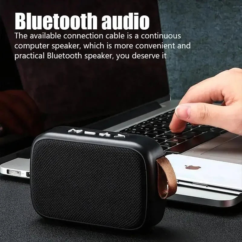 Mini Fabric Speaker Portable Wireless Soundbar Bluetooth 5.0 Outdoor Indoor Sport HIFI Loudspeaker J Support TF Card FM L Radio Qme
