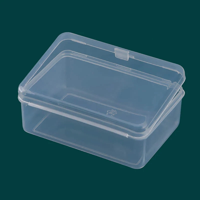 Jewelry Beads Container Sundries Organizer Plastic Transparent Qme