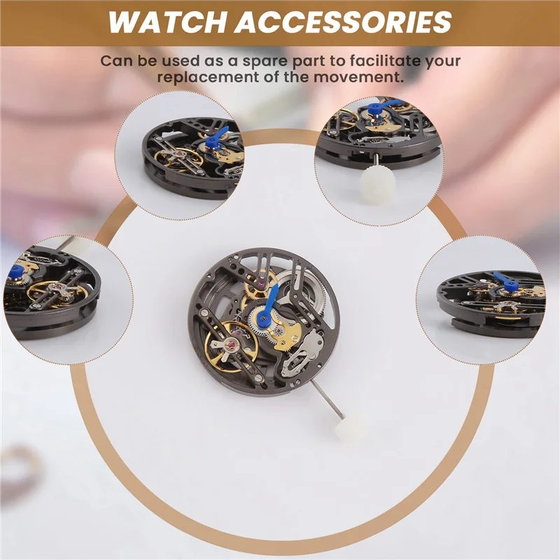 A02F-LB20 Hollow Three-Pin Automatic Mechanical Movement 3-Pin Watch Core Watch Accessories Watch Repair Qme