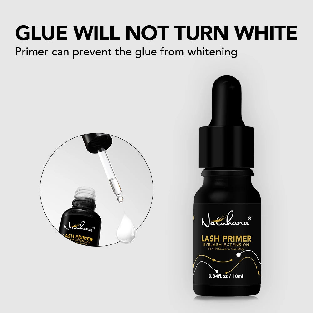 NATUHANA Premium Eyelash Extensions Glue Primer Long Lasting Fixing Qme