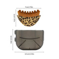 Portable Leopard Print Chin Lymphatic Drainage Massager Face Contour Qme Onesize