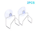 1/2/3Pcs Stainless Steel Drain Rack Suction Cup Cleaning Cloth Shelf Dish Drainer Sponge Holder Sink Kitchen Organizer Qme 2Pcs