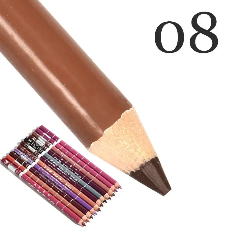 28Color Antifouling Lip Liner Professional Lipstick Pen Precise