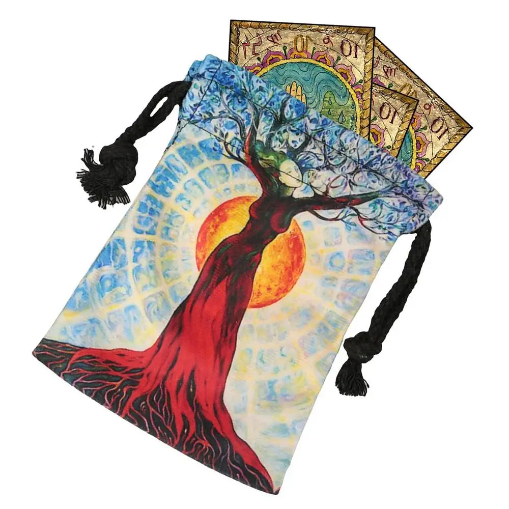 Tarot Bags Pouches Drawstring Dice Bag Card Storage Digital Printing Qme 7 China Mainland