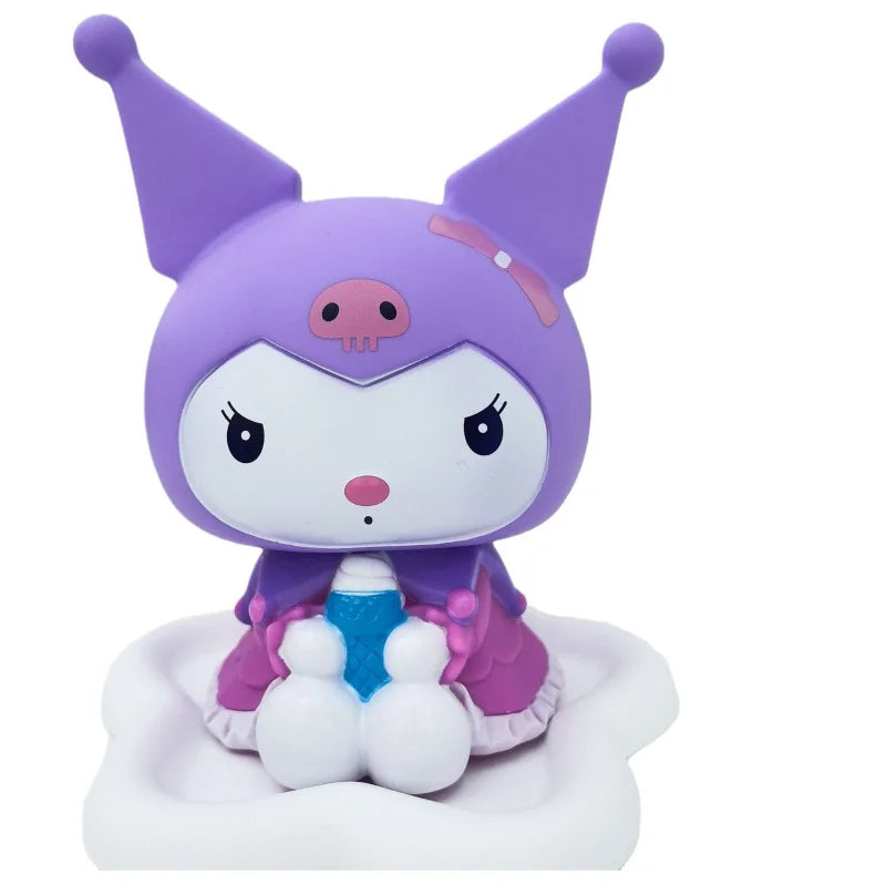 Hello Kitty Kuromi Piggy Bank Desktop Ornament Toy Cartoon-style Vinyl Qme
