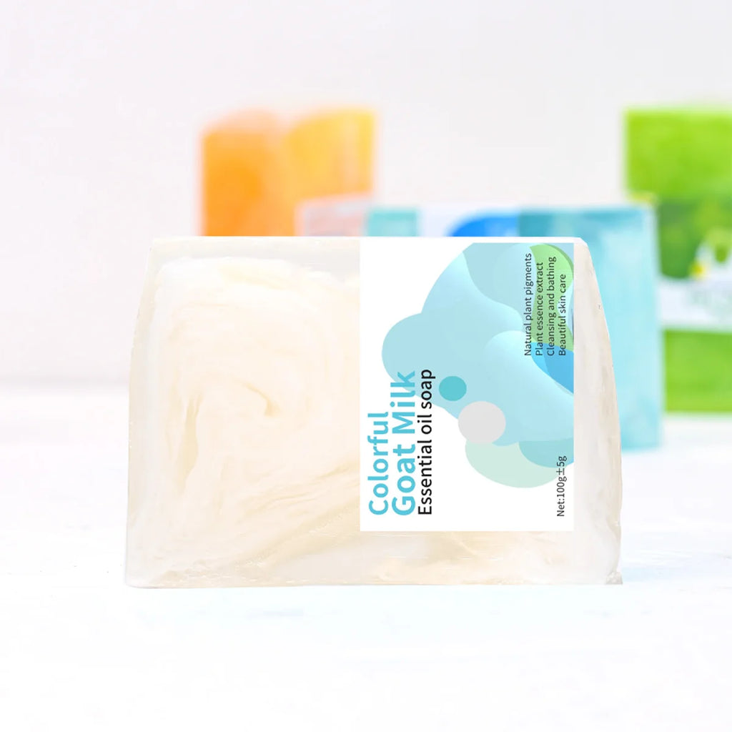 Colorful Goat Milk Handmade Soap Cleansing Essential Oil Refreshing Qme