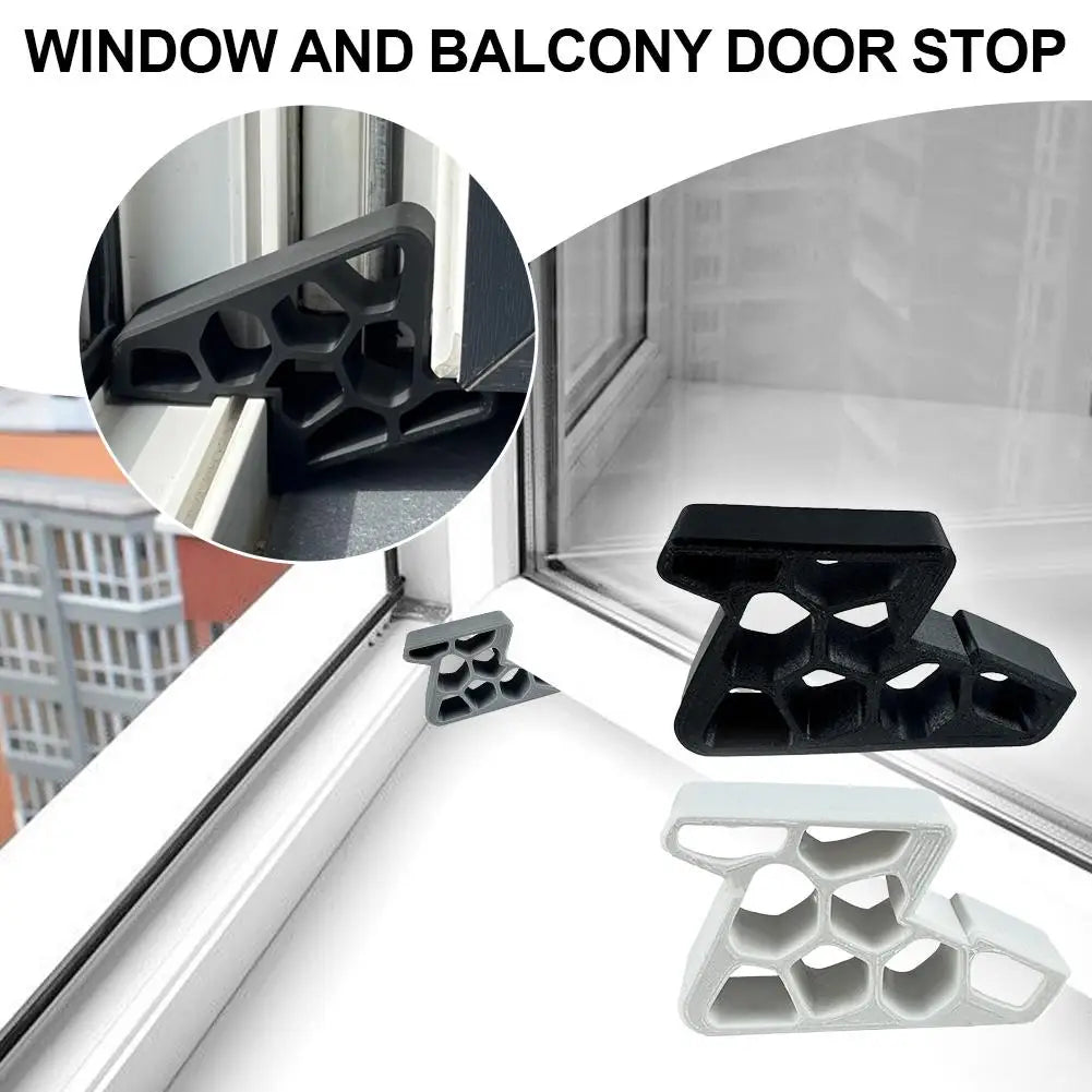 Heavy-Duty Window Door Stop Wedge Non-slip Balcony Door with Track Lock Stopper Easy To Install Remove Doors Anti-wind Holder Qme