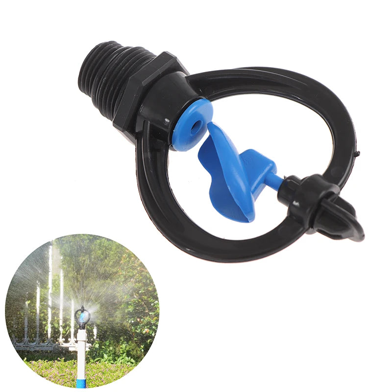 1/2" 3/4" Garden lawn Irrigation 360 Degree Rotary Nozzle Sprinkler. Qme