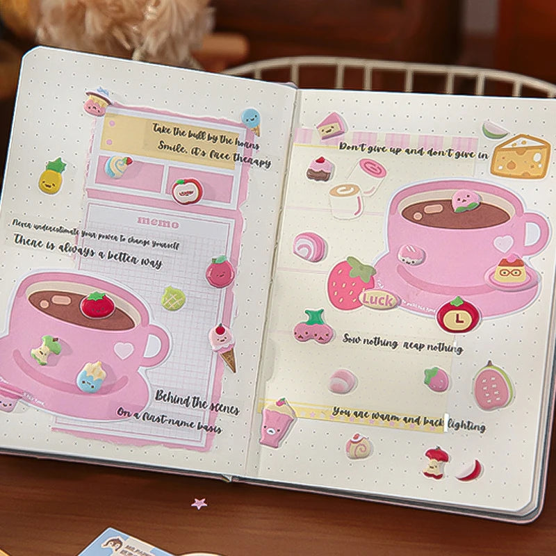 Cute & Healing Puffy Stickers, High-Value 3D Decorative Material for Journals & Guka, Must-Have for Student Stationery Lovers Qme