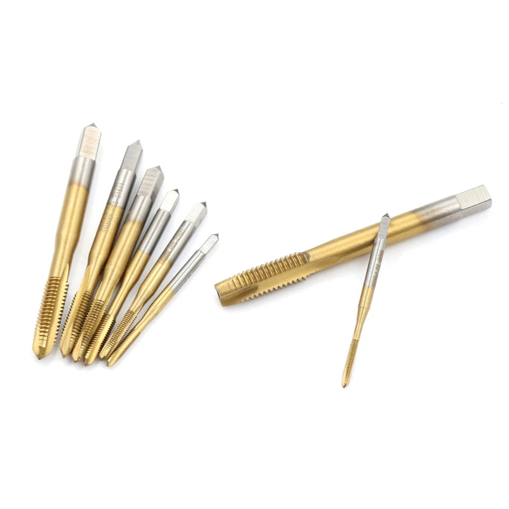 M2/M2.5/M3/M3.5/M4/M5/M6/M8 HSS Metric Straight Flute Thread Screw Tap Plug Tap Qme