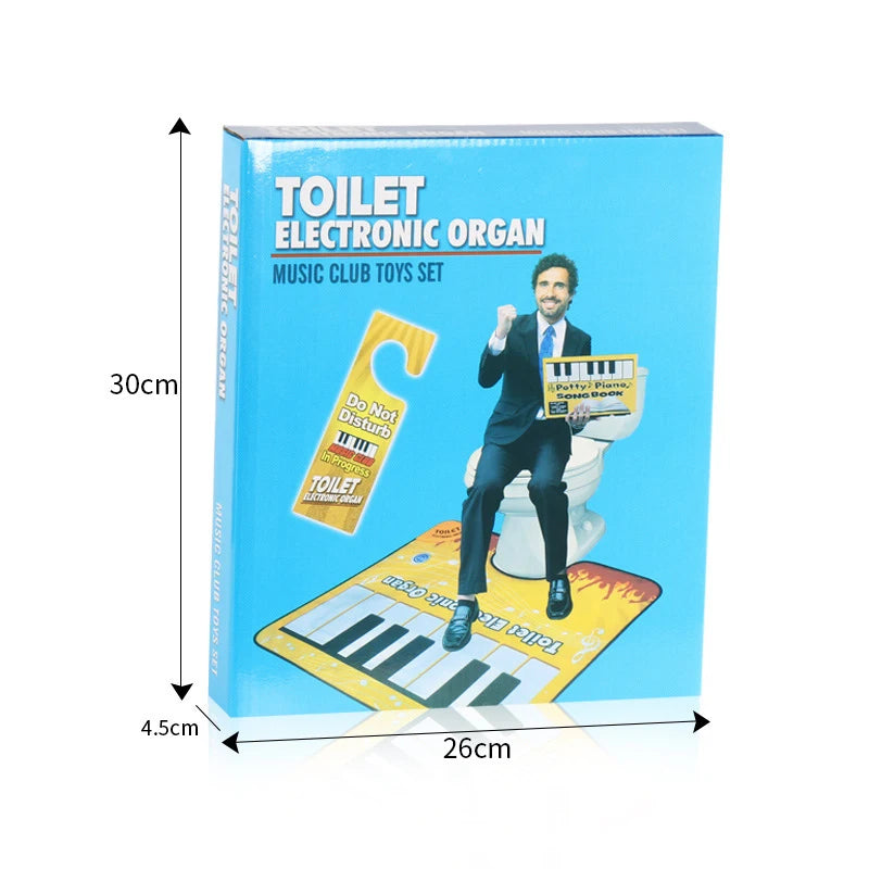 Toilet Piano Music Carpet Potty Sounding Rug Creative Bathroom Fun Qme OneSize