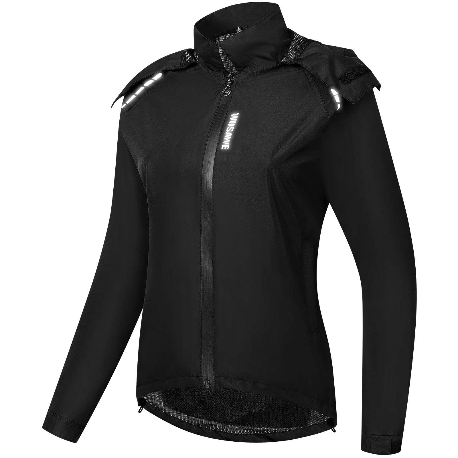 Women's Lightweight Waterproof Cycling Jacket Waterproof Running Jacket Hiking Jacket High Visibility Breathable Windproof Coat Qme