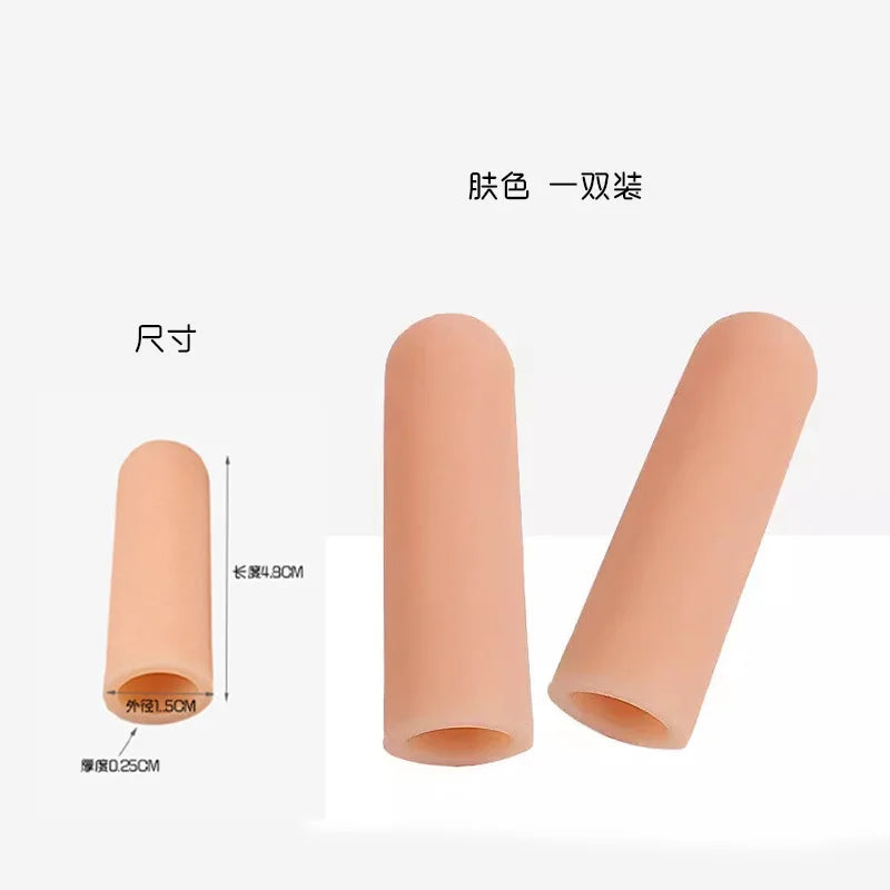15PCS Silicone Finger Protector Moisturizing Anti-Crack Thumb Cover Thickened Anti-Wear Pain Relief Qme SKIN