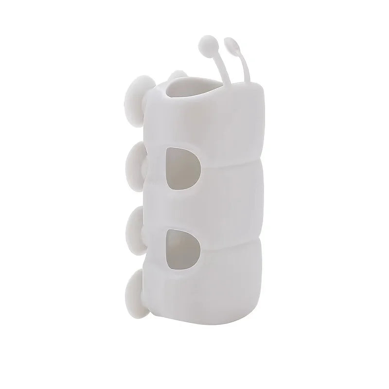 1 Showerhead Holder Non Perforated Suction Cup Bathroom Toilet Qme WHITE