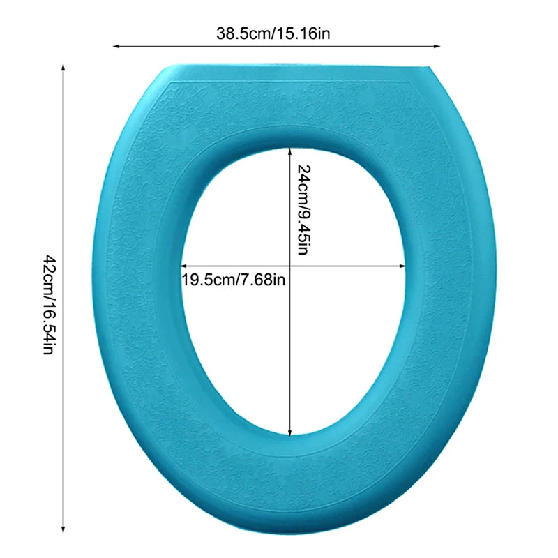 Universal Toilet Seat Cushion Paste Accessories EVA Waterproof Cover Qme
