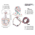 1 Fashion Chicken Duck Vest Diaper Hen Belt Pet Traction Rope Qme M C