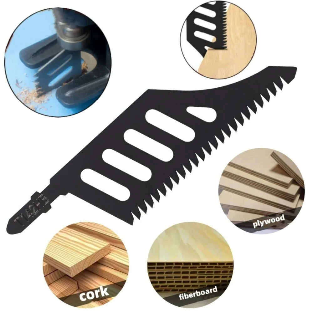Explosion Proof Edge Woodworking Irregular Curve Saw Blade Fine Coarse Teeth for Wood Aluminum Tight Spaces Precision Cut Tool Qme