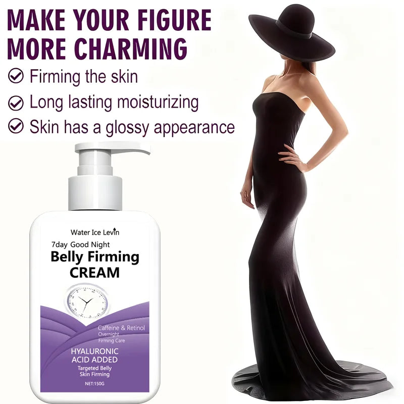 7-Day Good Night Belly Firming Cream with Caffeine & Retinol - Overnight Targeted Firming Care Qme