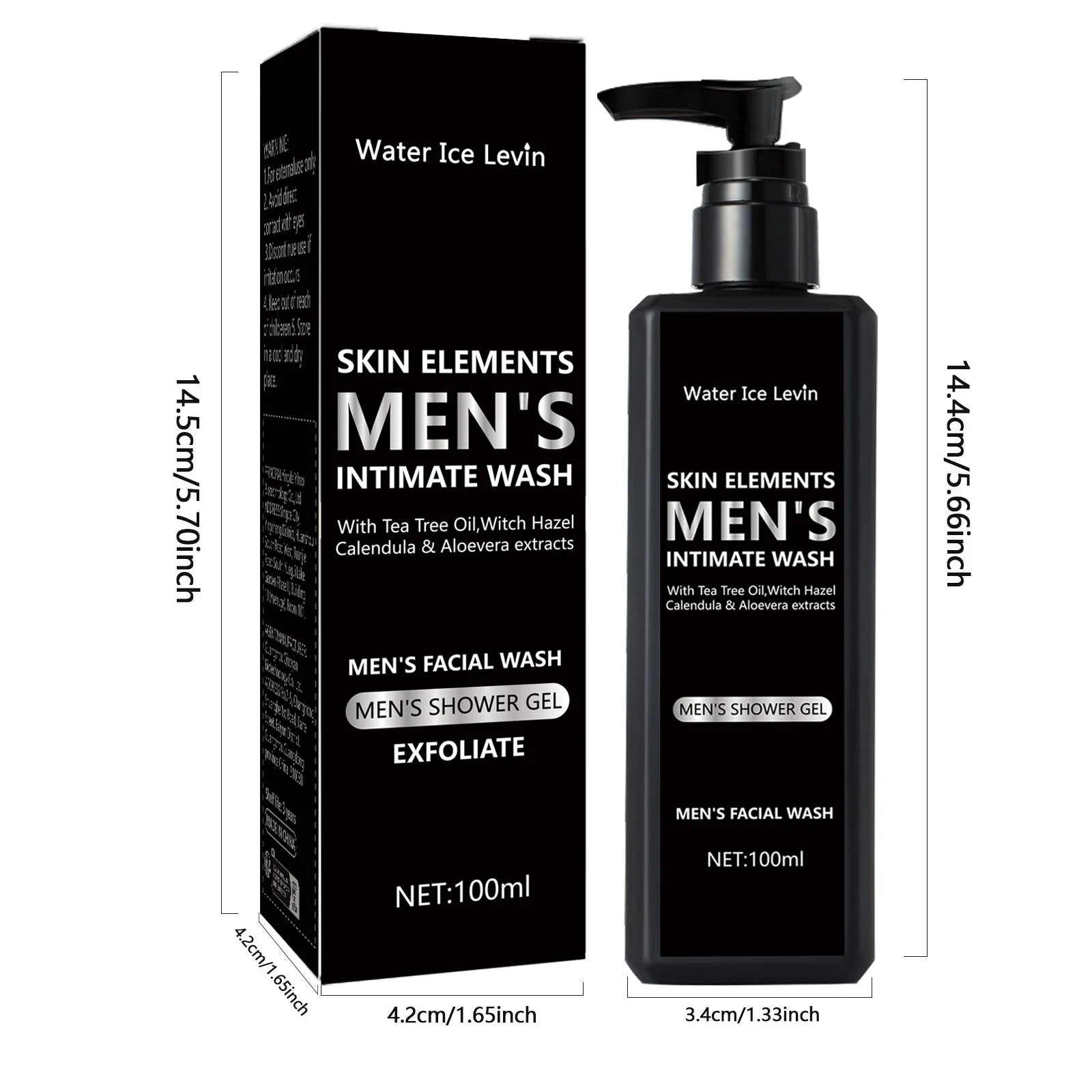100ML men's facial cleanser for daily cleansing and bathing, suitable for oily skin, soothing, purifying and cleaning Qme