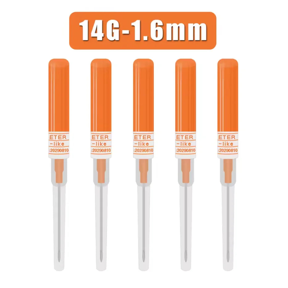 50/5PCS Disposable Piercing Needles Sterilized Body Surgical Steel Piercing Needles For Ear Nose Navel Nipple Piercing Tools Qme 14G 10PCS