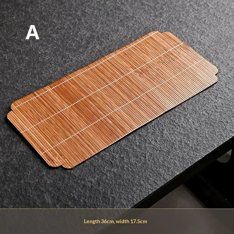 Handmade Bamboo Tea Mat Craftsmanship Kung Fu Accessories Making Qme A