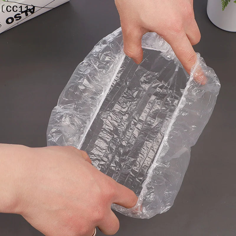 Disposable Shower Cap Elastic Mesh Shape Non-woven Bath Hat Eyelash Qme
