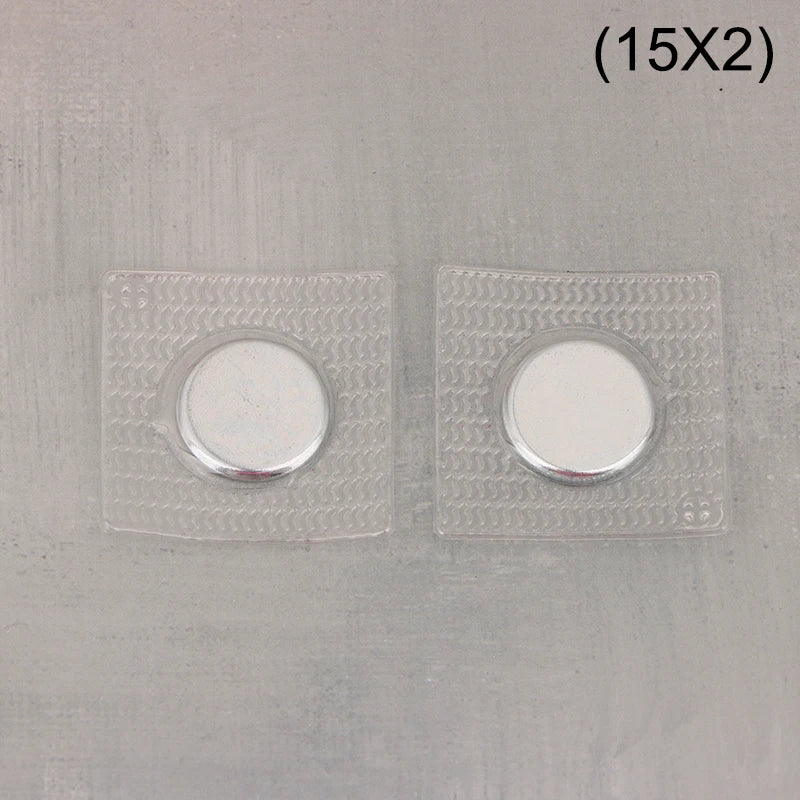 5Pairs PVC Invisible Metal Strong Magnetic Snaps Button Invisible Sew Magnetic Magnet Fastener For Handbag Clothing Qme 15x2
