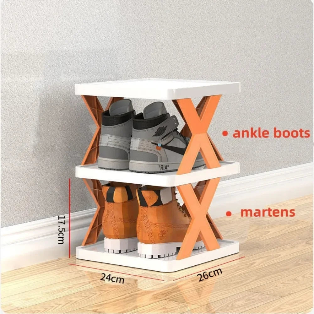 Multifunctional Shoe Cabinets Free Splicing Storage Rack Detachable Shoe Storage Saving Space Household Door Shoe Organizer Rack Qme