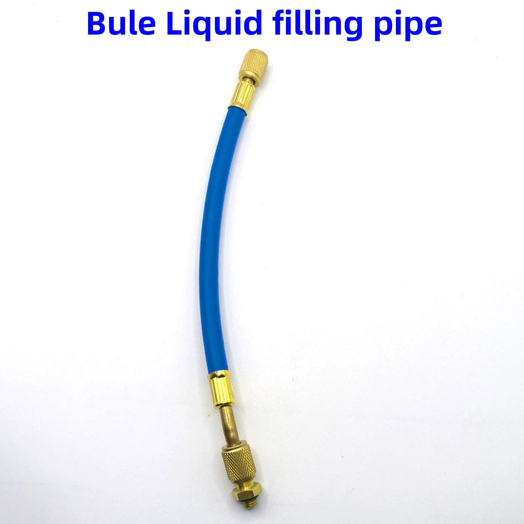 Car A/C Oil/Dye Injector 30Ml 1Oz with Low Side Quick Coupler Adapter 1/4 Air Conditioning Automotive Oiler Injection Syringe Qme
