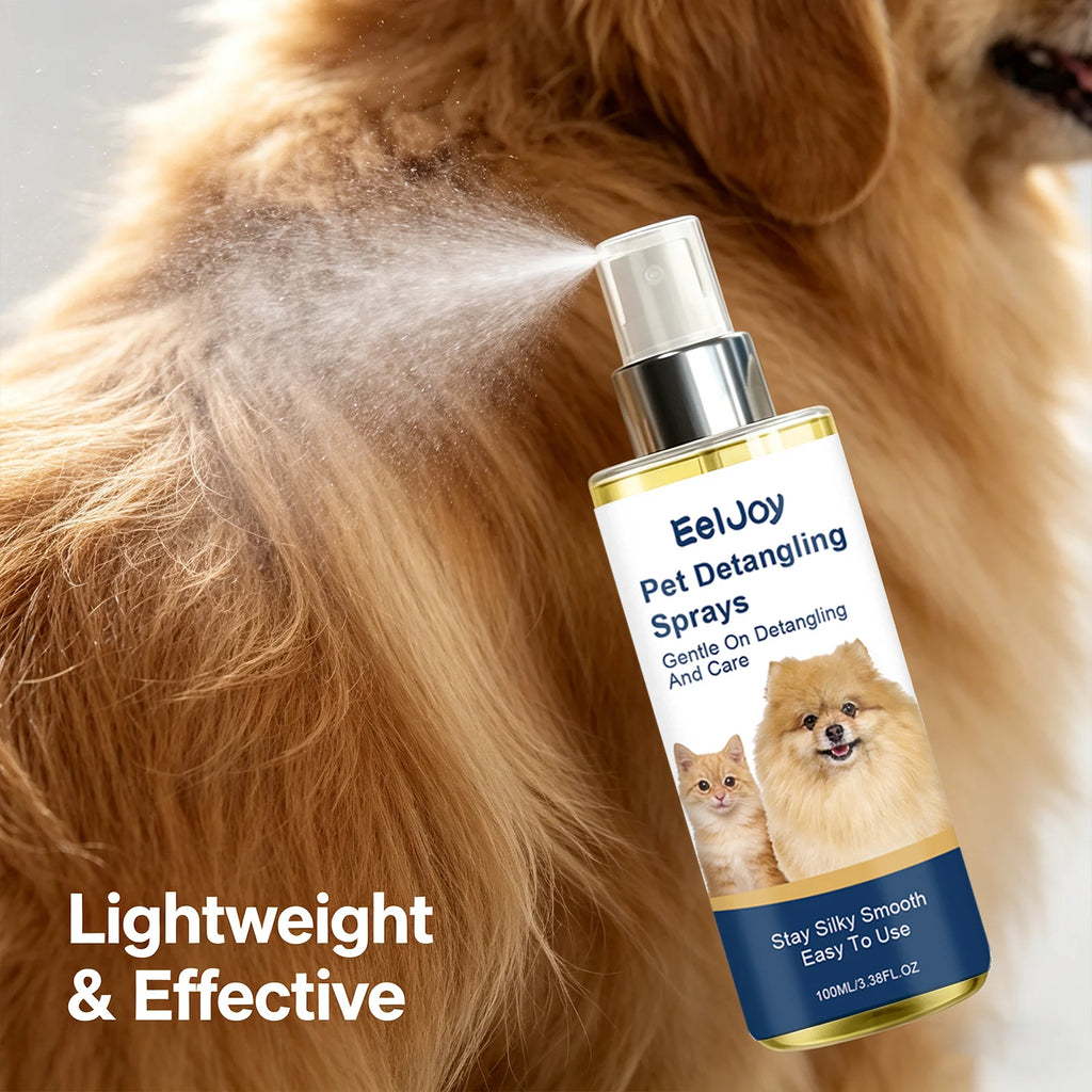 Pet Hair Care Spray Moisturizing Cleaning Dirt Reduce Knotting Smoothing Hair Natural Shine Refreshing Fragrance Pet Conditioner Qme