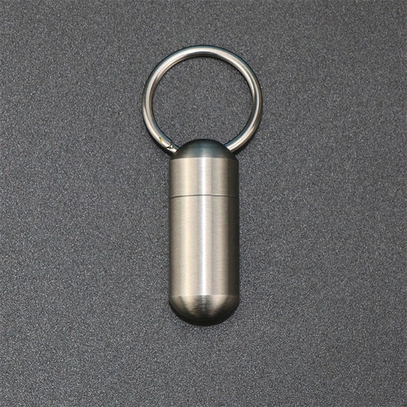 Mini Waterproof Stainless Steel Sealing Bottle Outdoor EDC Survival Qme one size