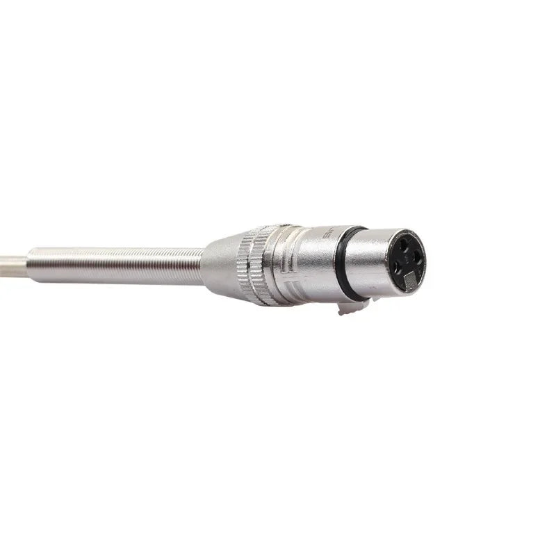 XLR Cable Male to Female M/F with Spring Protection For Microphone Amplifier Foil+Braided Shielded Qme