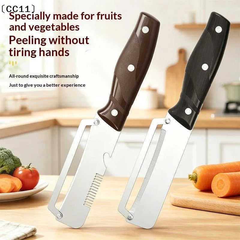 Stainless Steel Multifunctional Fruit Vegetable Peeler Blade Non Slip Qme