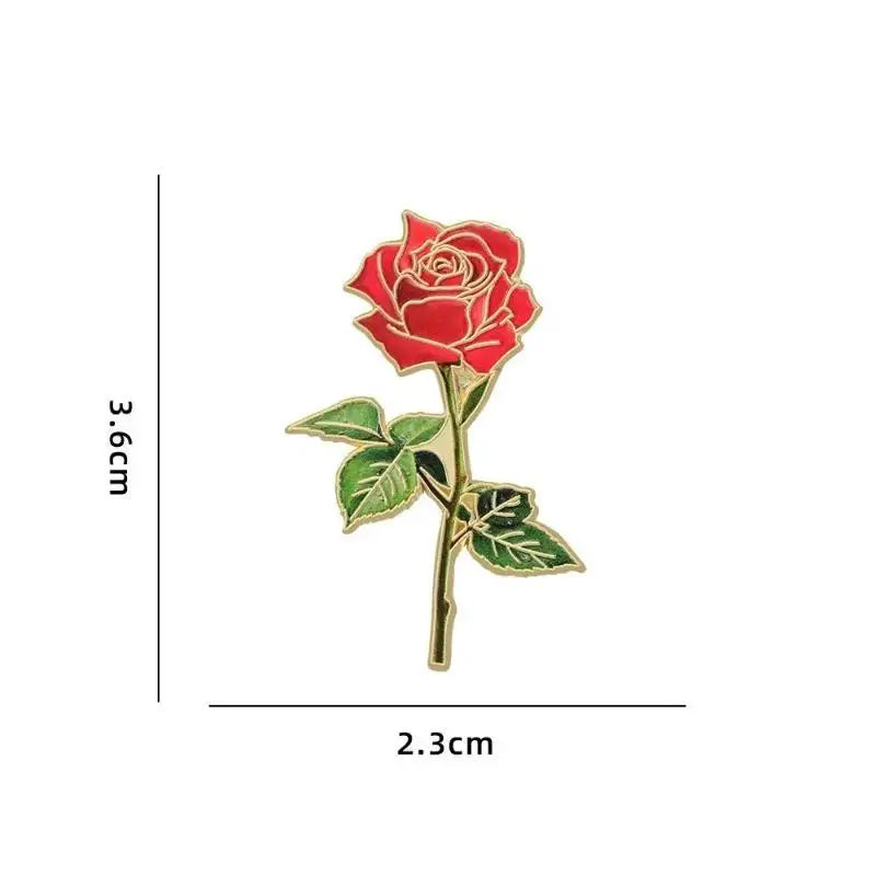 Fashion Elegant Botanical Enamel Flower Pins Assorted Plant Lapel Brooches Nature Badges For Womens Fashion Jewelry Accessories Qme A8