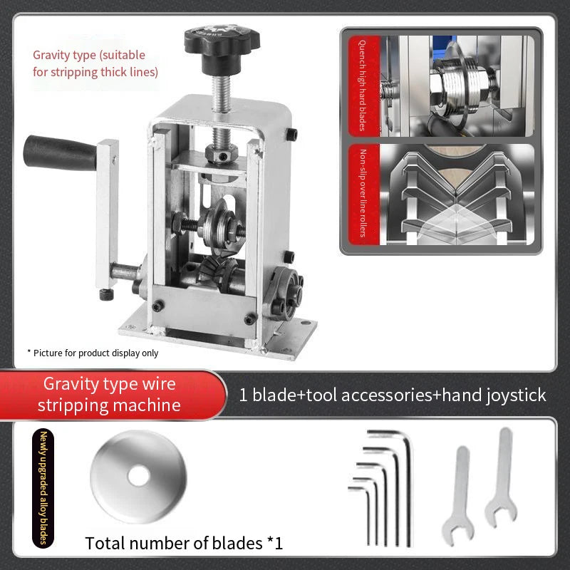 Portable Wire Stripper Manual Stripping Tool 1- Cable Electric Qme