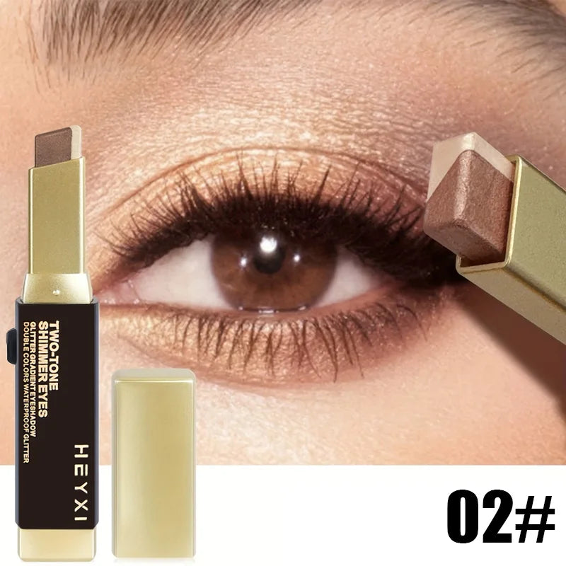Double Eye Shadow Stick Naturally Tinged Not Easy Mottle Off Makeup Qme 02