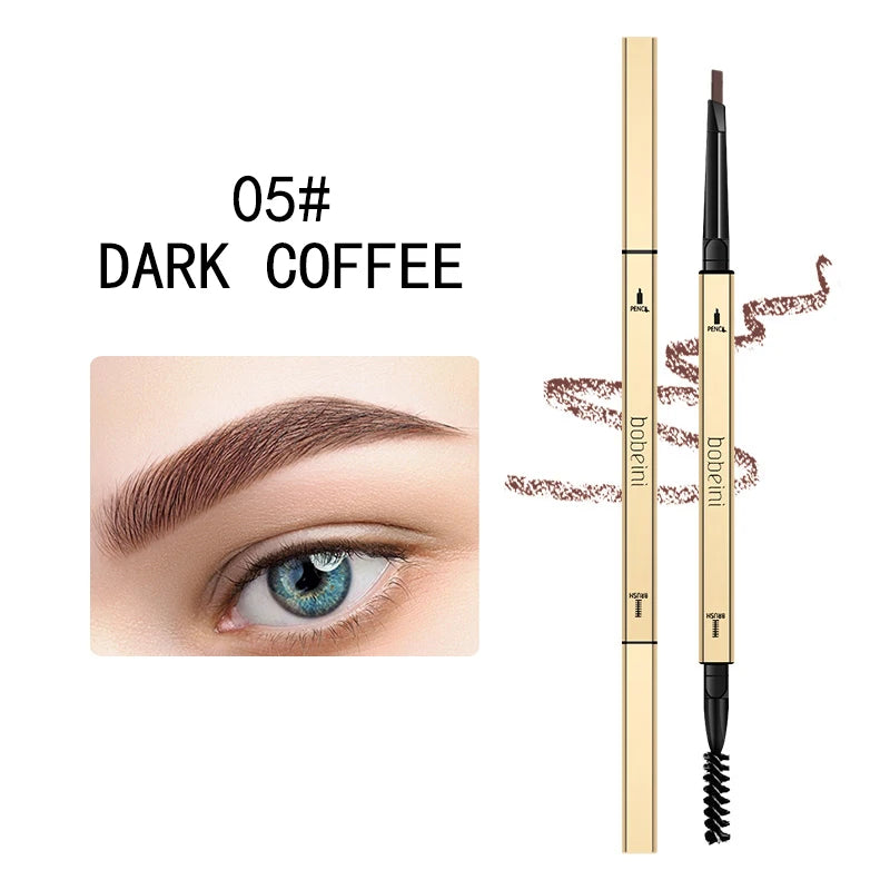 Dual-ended Waterproof Eyebrow Pencil Precise Long-lasting Qme 05