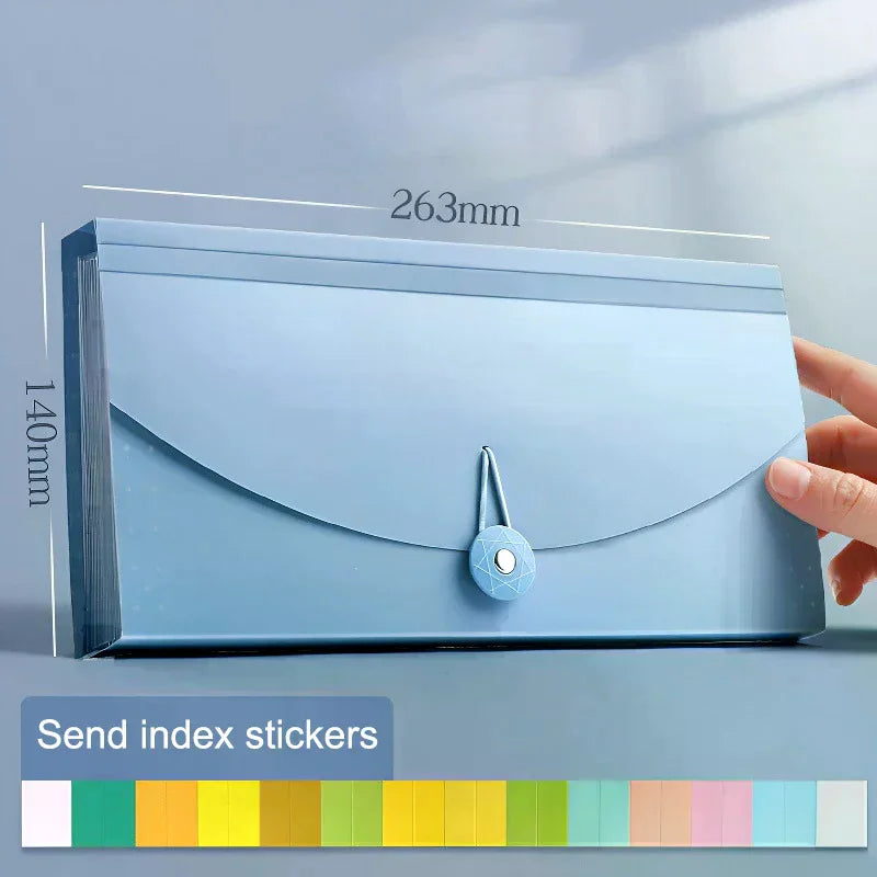 13 Pockets Expanding File Folder Accordion Document Organizer Check Qme