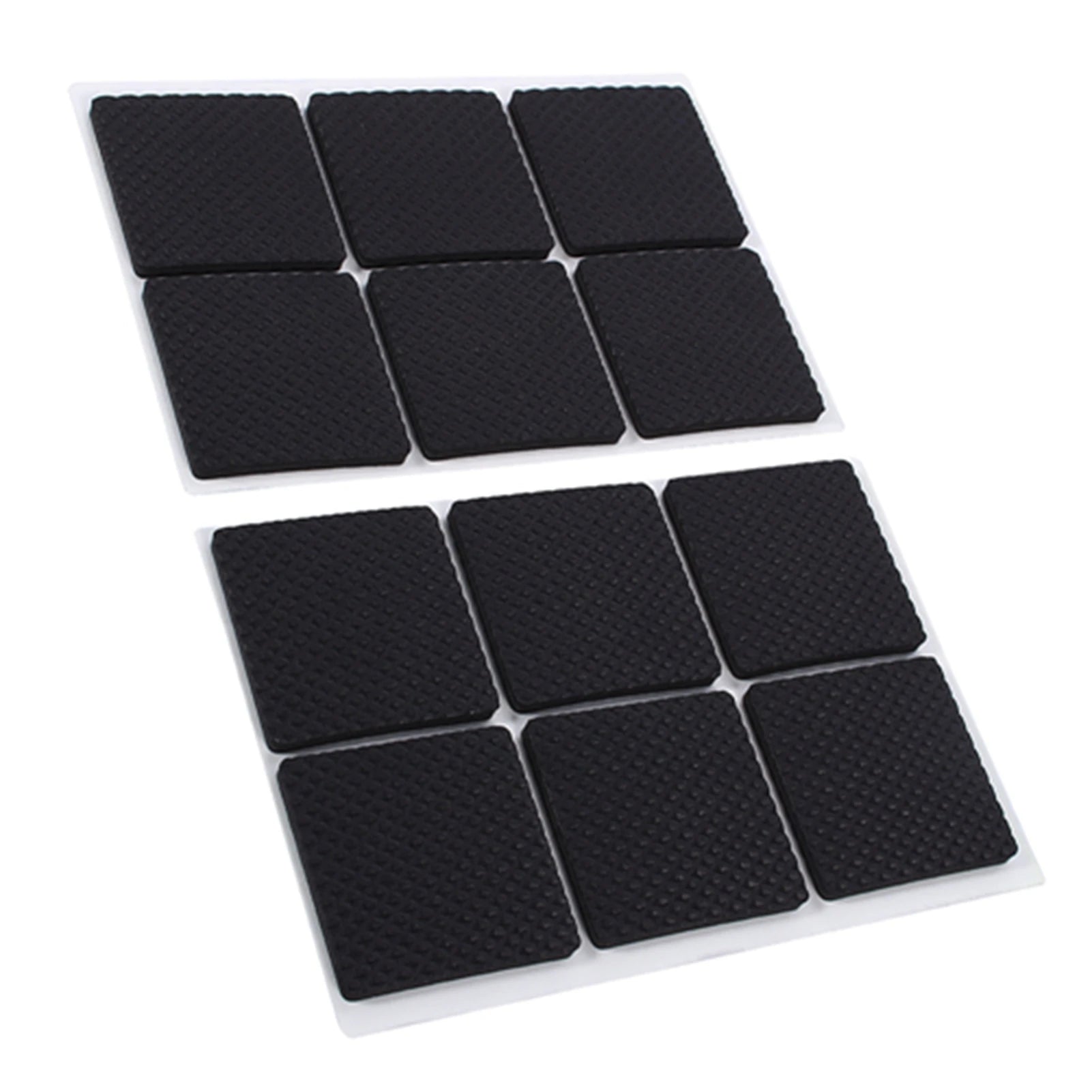 12Pcs Rubber Feet Pads Black NOn slip Self Adhesive Floor Protectors Furniture Sofa Table Chair Rubber Feet Pads Qme