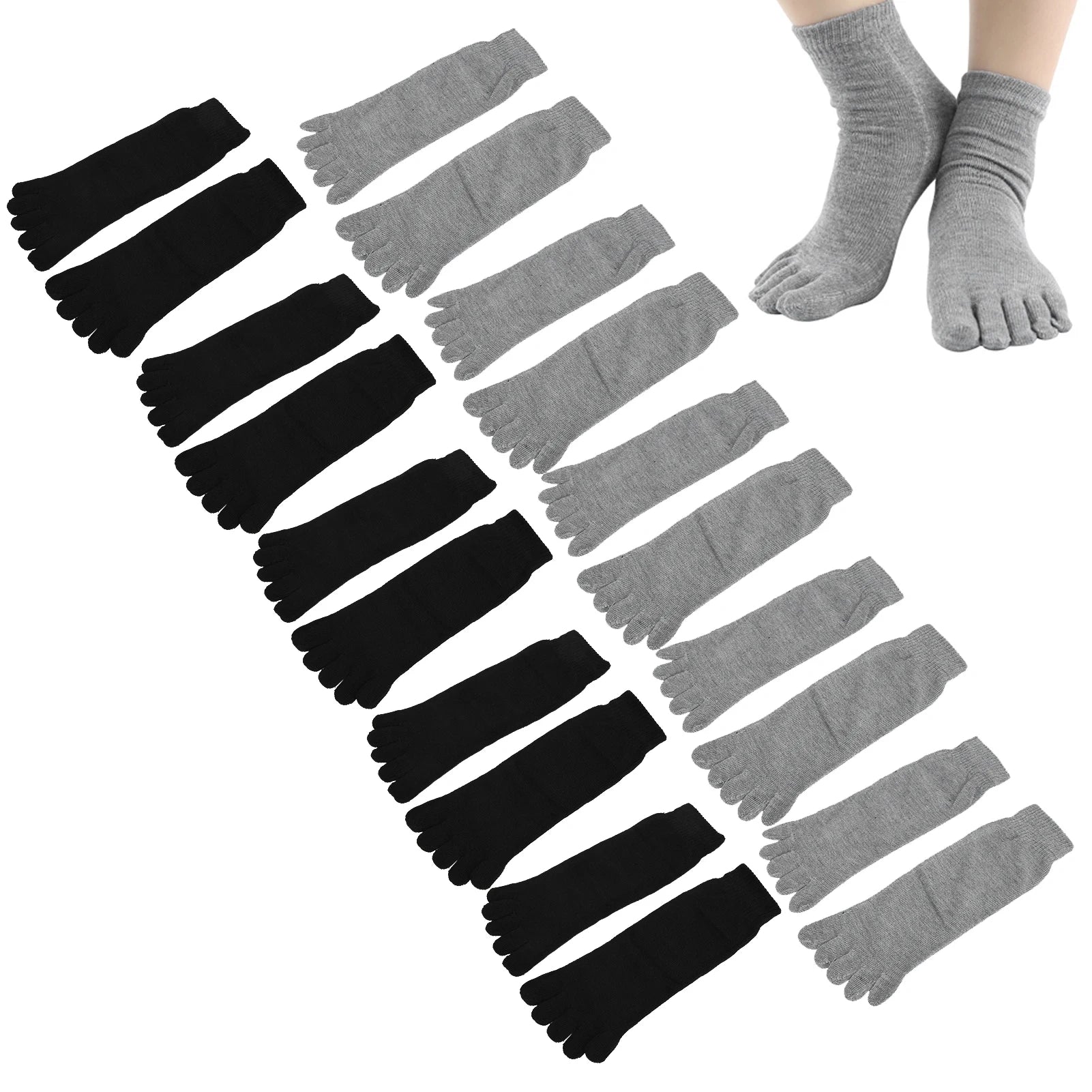 5pairs Toe Socks Breathable Five Finger Socks Prevent Foot Odor Running Yoga Socks for Men Breathable Finger Socks Men Toe Socks Qme