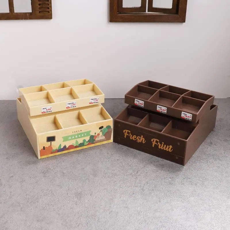 1 12 Dollhouse Simulation Supermarket Display Stand Fruit Vegetable Qme
