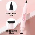 2 in 1 Eyeliner & Aegyo-sal Pen, Double Ended Waterproof Stamp Eyeliner Pencil, Smooth Shadow Liner for Natural Eye Makeup Qme Seal eyeliner