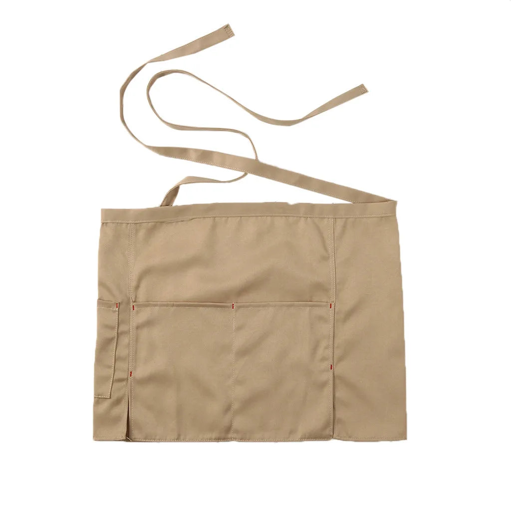 Waist Short Apron Hotels Restaurant Cafe Waiters and Waitresses Uniforms Aprons Multi Color Solid Color Anti Fouling Apron Qme