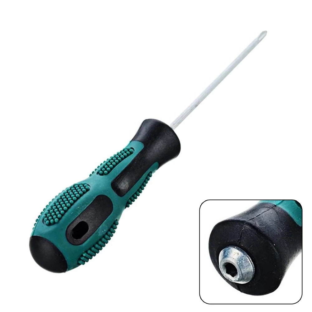 Dual-use Slotted Cross Screwdriver Handle Bolt Driver 3x75mm Home Qme